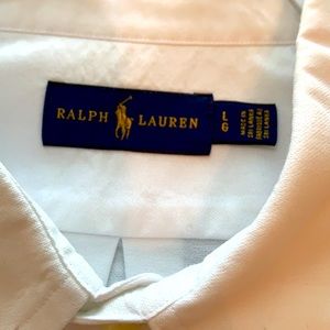 Ralph Lauren Polo white Oxford button down